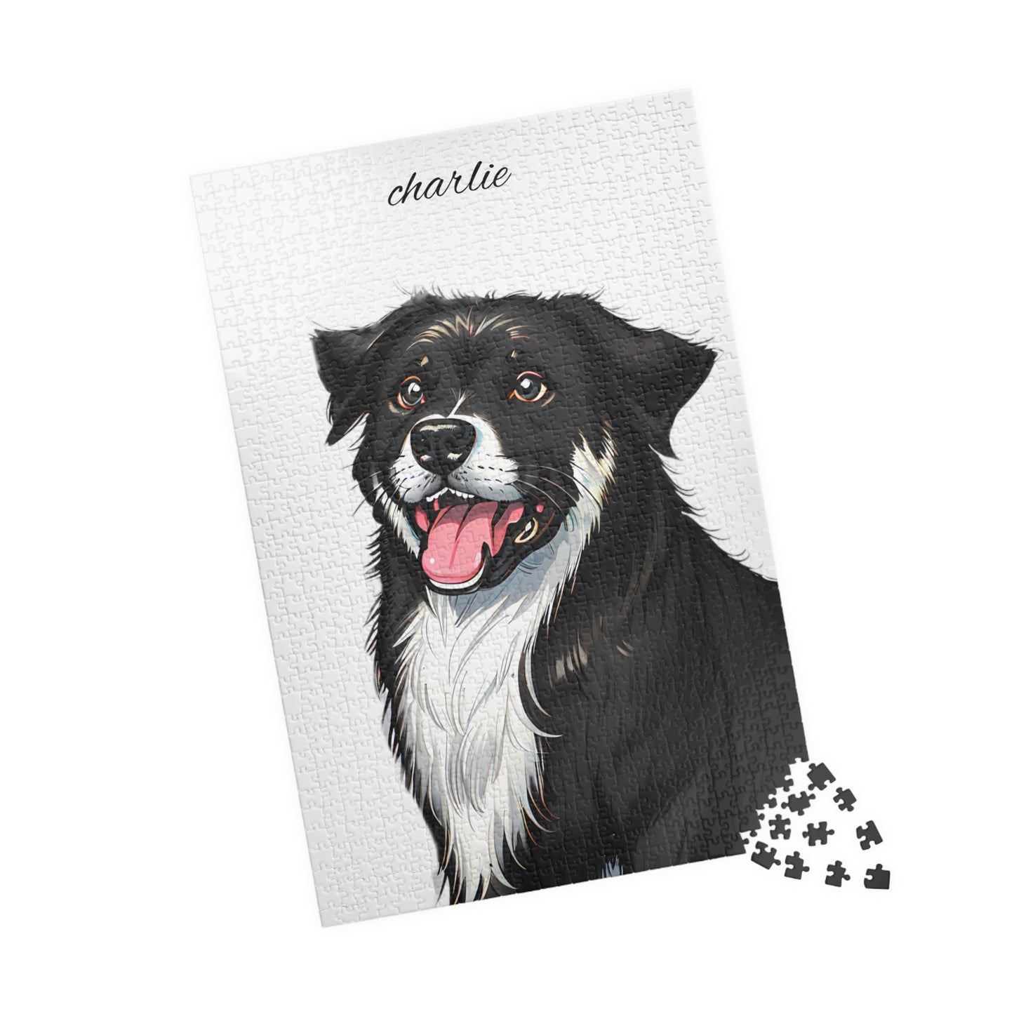 Custom Pet Portrait Puzzle - Personalized Dog Jigsaw (110, 252, 520, 1014-piece)