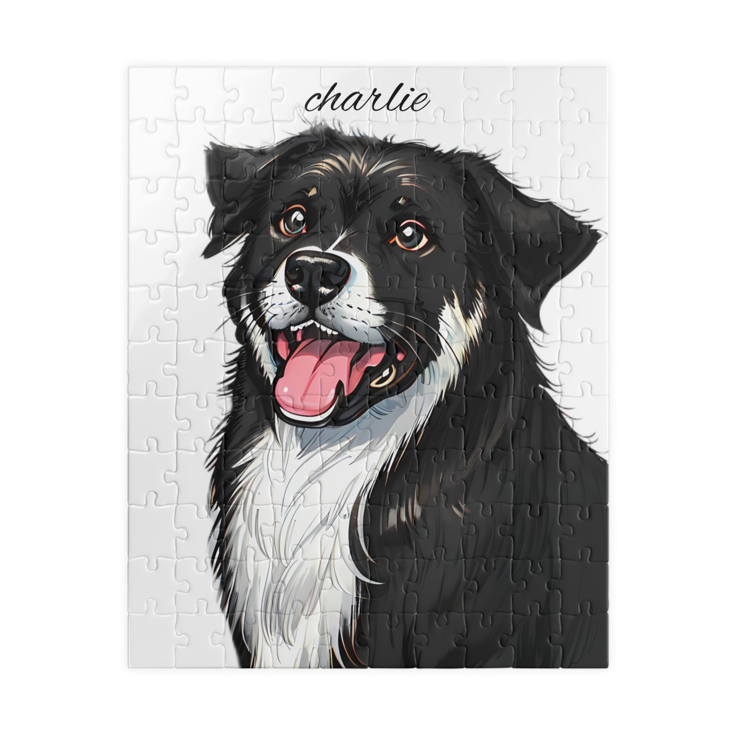 Custom Pet Portrait Puzzle - Personalized Dog Jigsaw (110, 252, 520, 1014-piece)