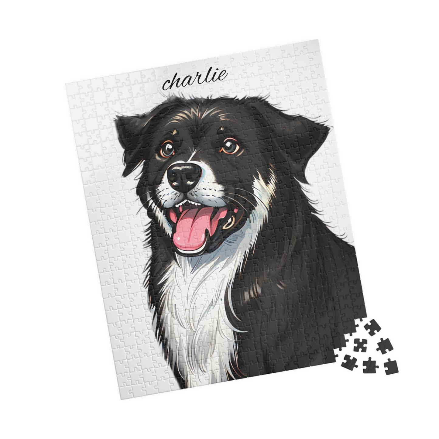 Custom Pet Portrait Puzzle - Personalized Dog Jigsaw (110, 252, 520, 1014-piece)