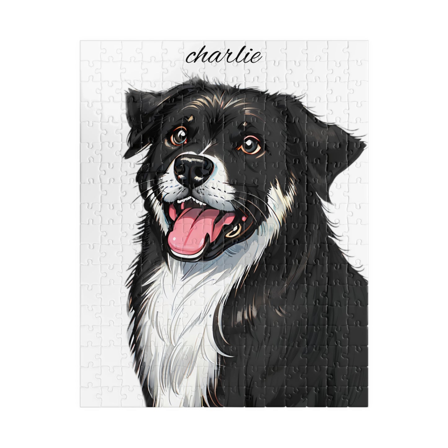 Custom Pet Portrait Puzzle - Personalized Dog Jigsaw (110, 252, 520, 1014-piece)