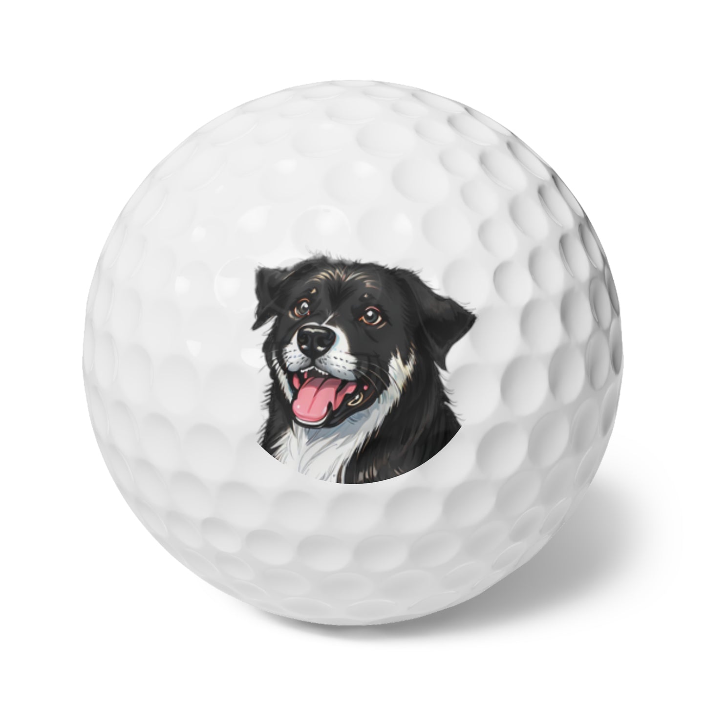 Personalized Dog Lover Golf Balls - 6-Pack with Pet Portraits